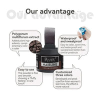 Peony 2in1 Hairline Cream Powder with 3 Extra Eyebrow Stencils