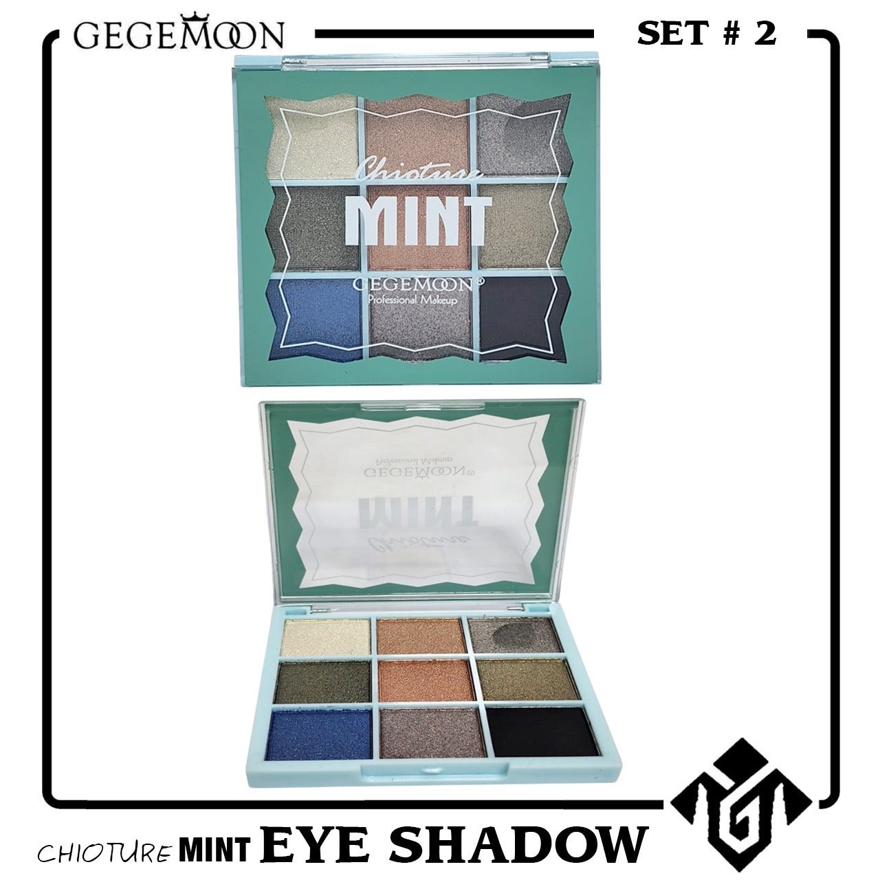 Gegemoon Pack of 4 Eyeshadow Palette