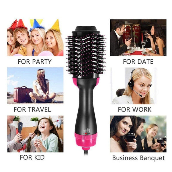 One Step Solution Hot Air Brush (Dryer + Straightener)