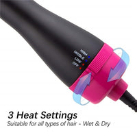 One Step Solution Hot Air Brush (Dryer + Straightener)