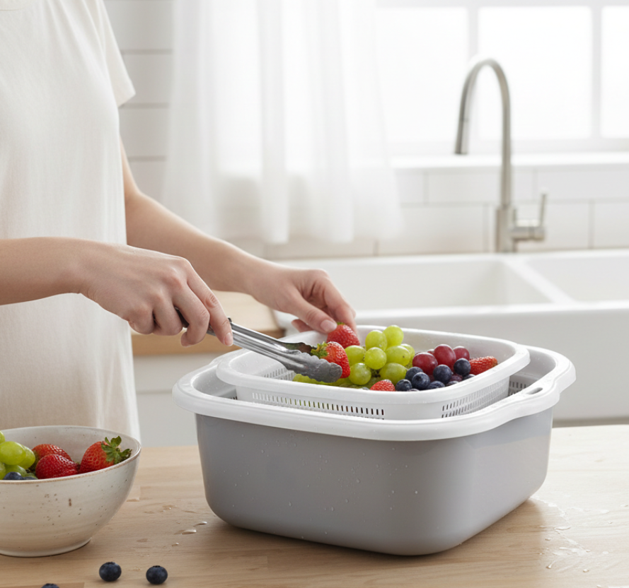 4-Pcs Multi-Use Colander & Bowl Set (026) by Limon