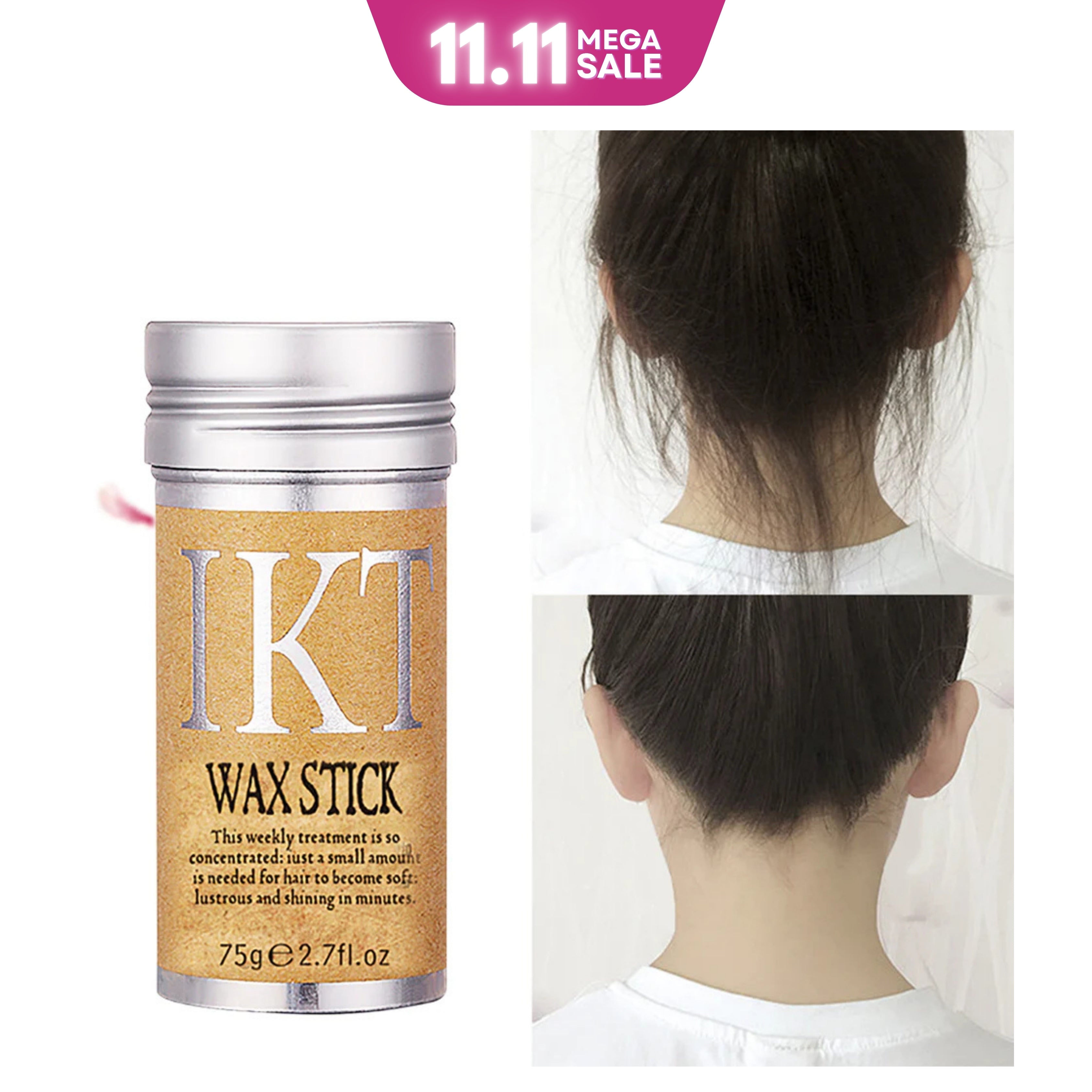 IKT Hair Wax Stick Gel Cream Styling Hair Frizz Fixed Fluffy Children Men and Women Styling Wax Edge Control