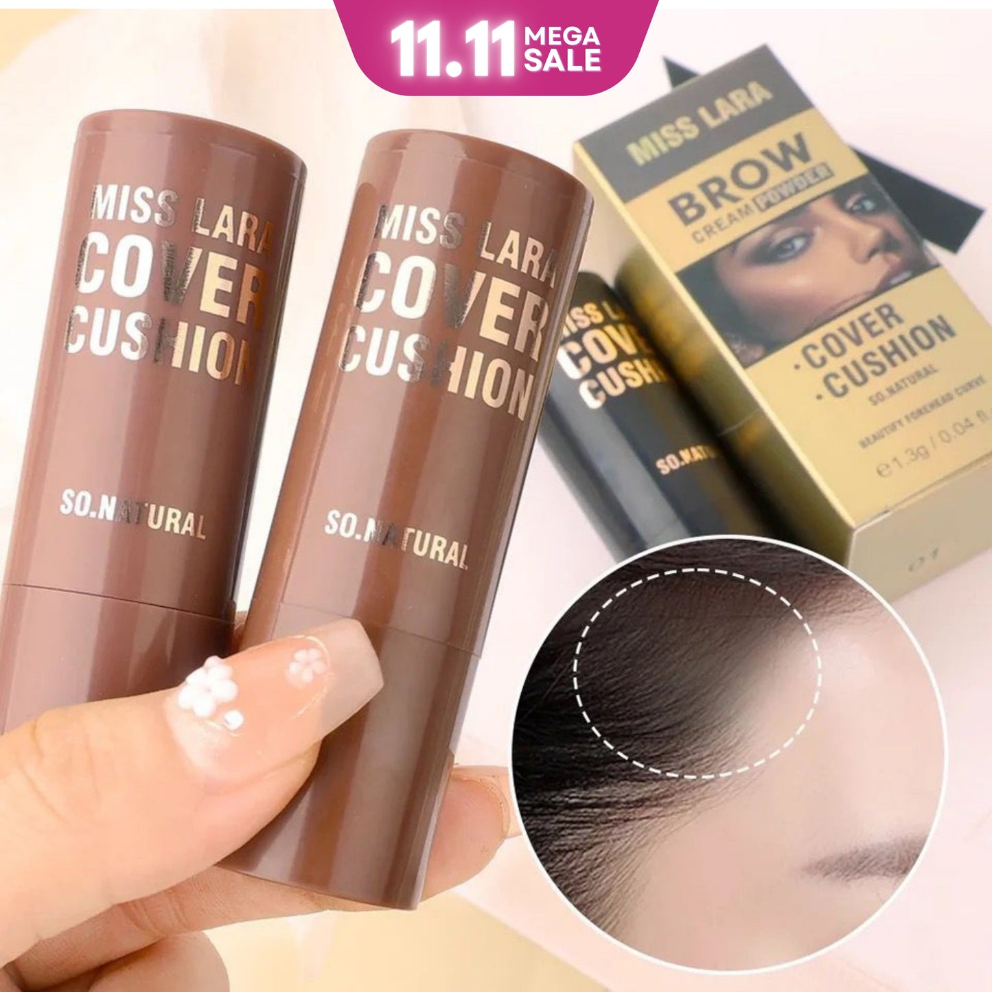 2In1 Hairline & Eyebrow Shaping Stamp by Miss Lara